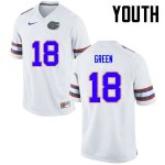 Youth Florida Gators #18 Daquon Green NCAA Nike White Authentic Stitched College Football Jersey XTR6562UT